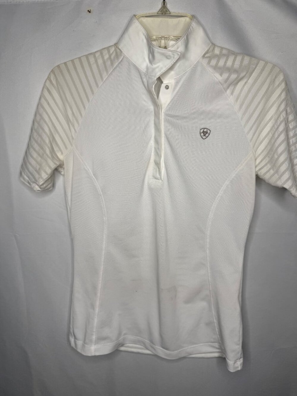 Ariat Pro Series White Short Sleeve English Riding Shirt Womesn S Horse Show